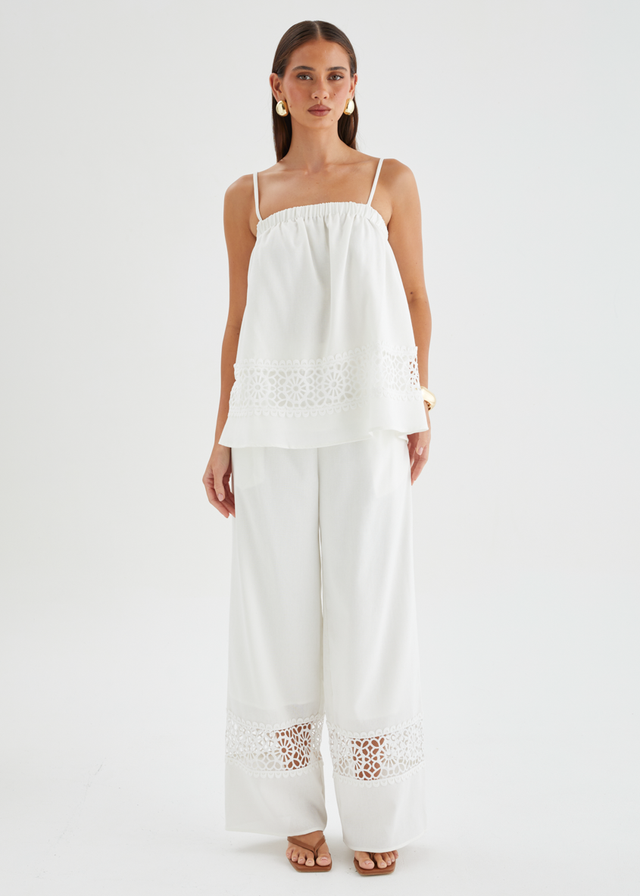 Kirie Embroidered Set - Off White