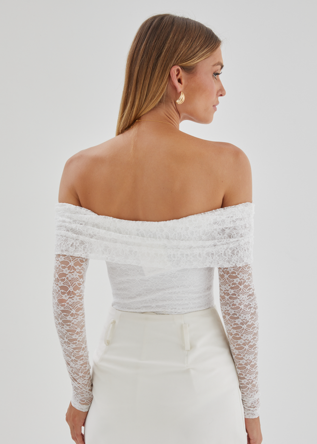 Rosa Lace Bodysuit - Off White