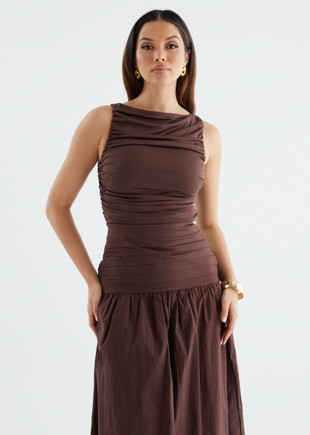 Dobrev Maxi Dress - Chocolate