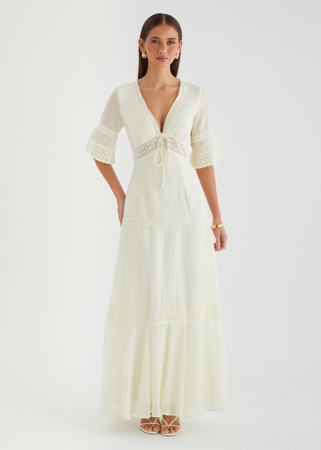 Nalaysia Maxi Dress - Cream