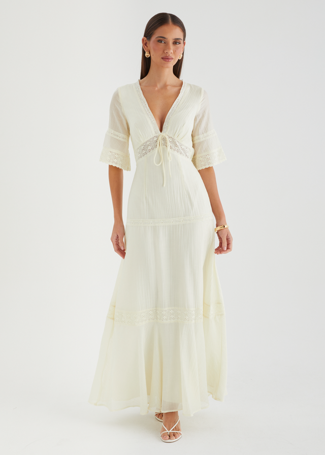 Nalaysia Maxi Dress - Cream