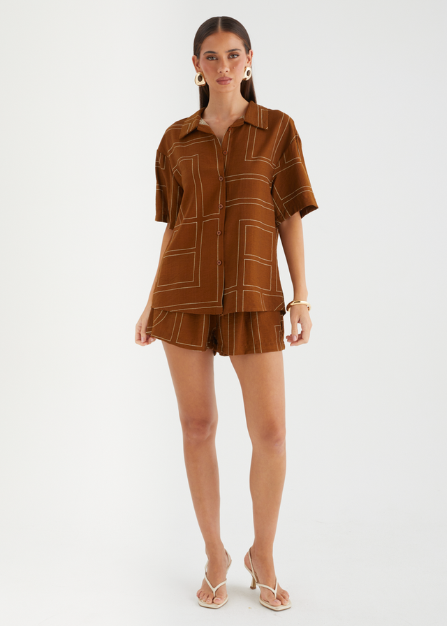 Alysse Set - Brown Geo