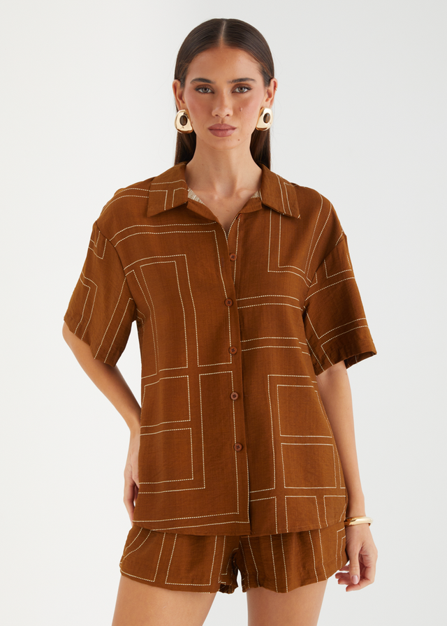 Alysse Set - Brown Geo