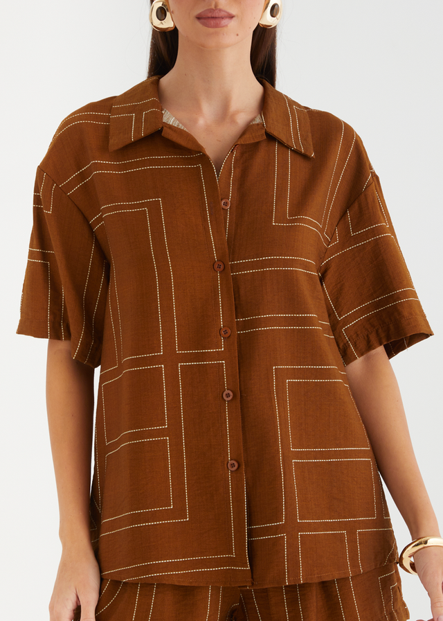 Alysse Set - Brown Geo