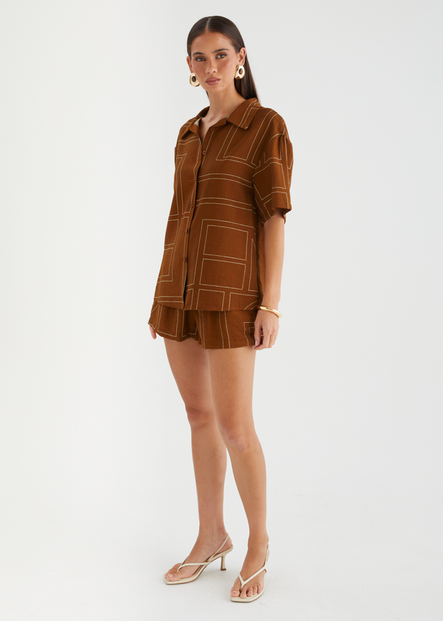 Alysse Set - Brown Geo