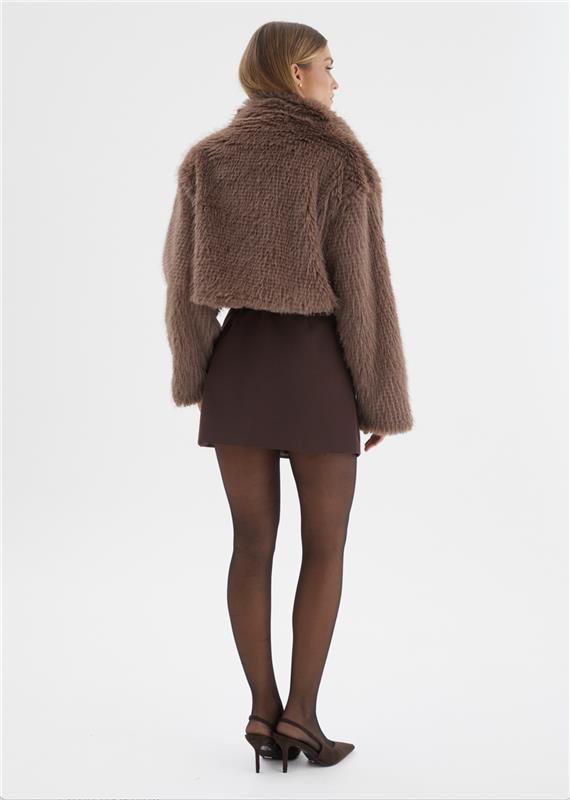 Lush Cropped Jacket - Mocha