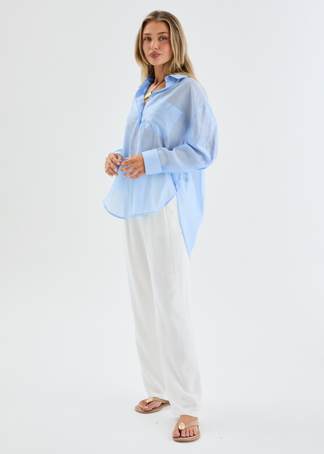 Porsia Shirt - Sky Blue