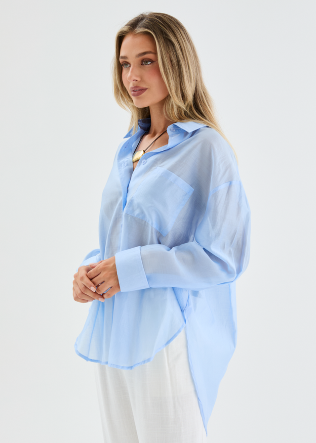 Porsia Shirt - Sky Blue