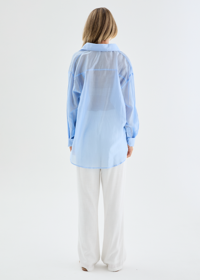 Porsia Shirt - Sky Blue