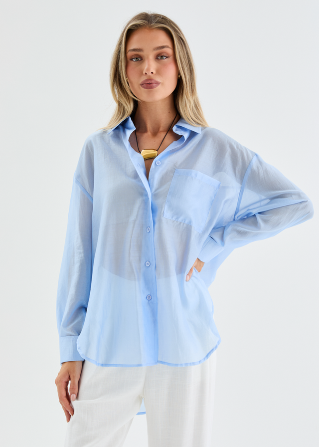 Porsia Shirt - Sky Blue