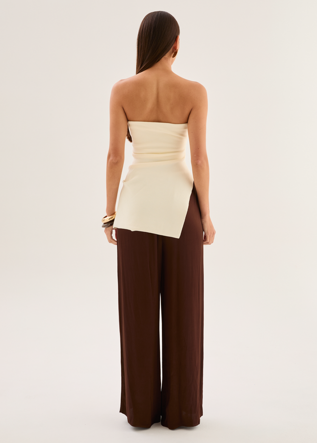 Lynette Strapless Top - Cream