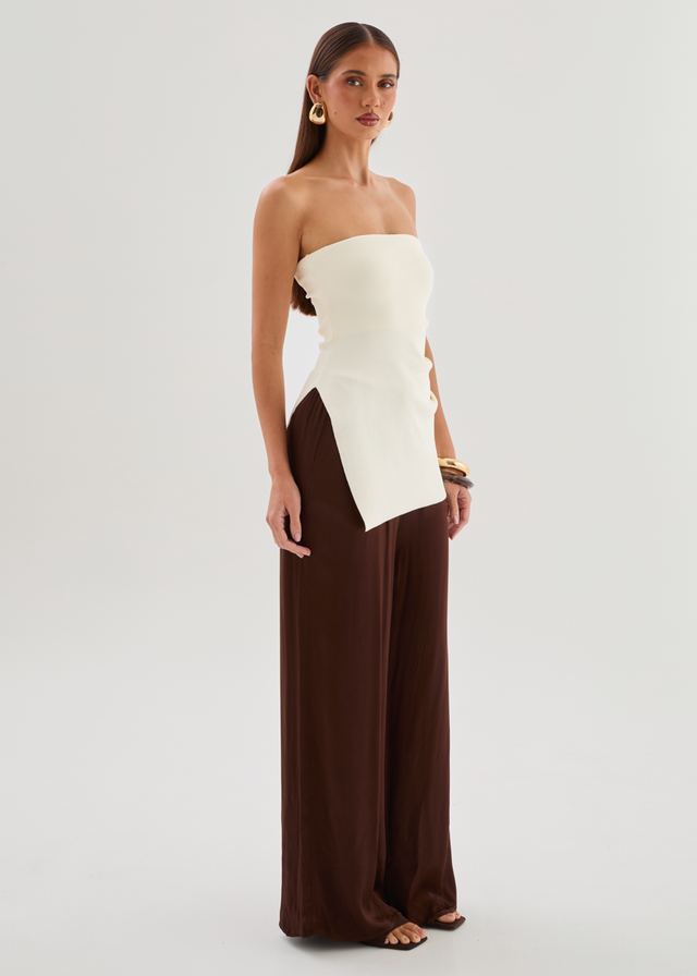 Lynette Strapless Top - Cream