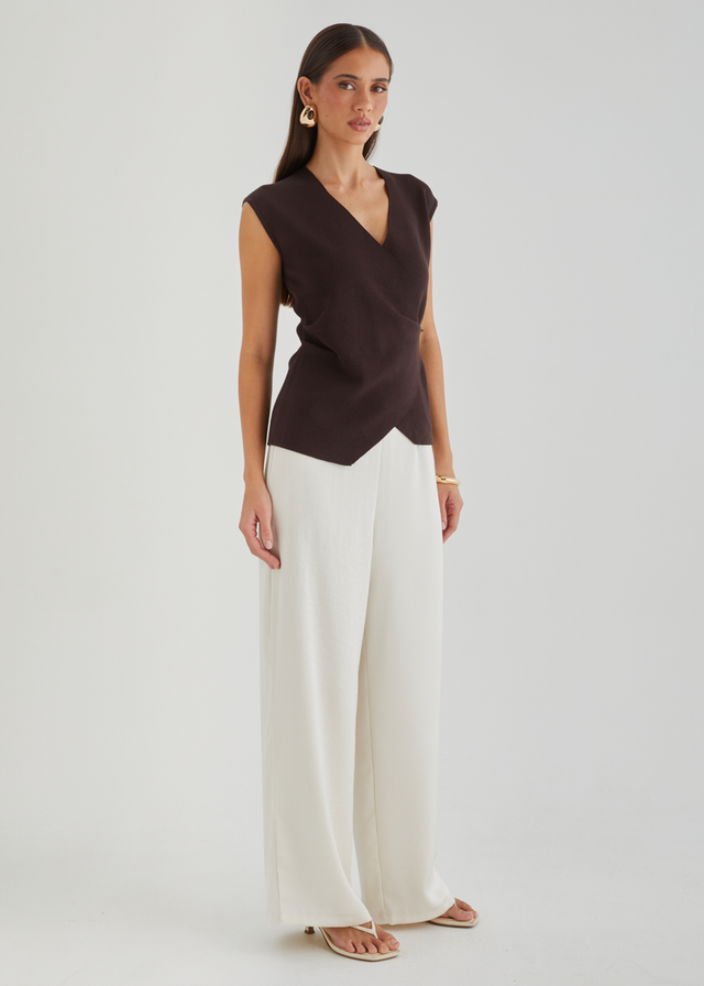 Anayah Knit Top - Espresso