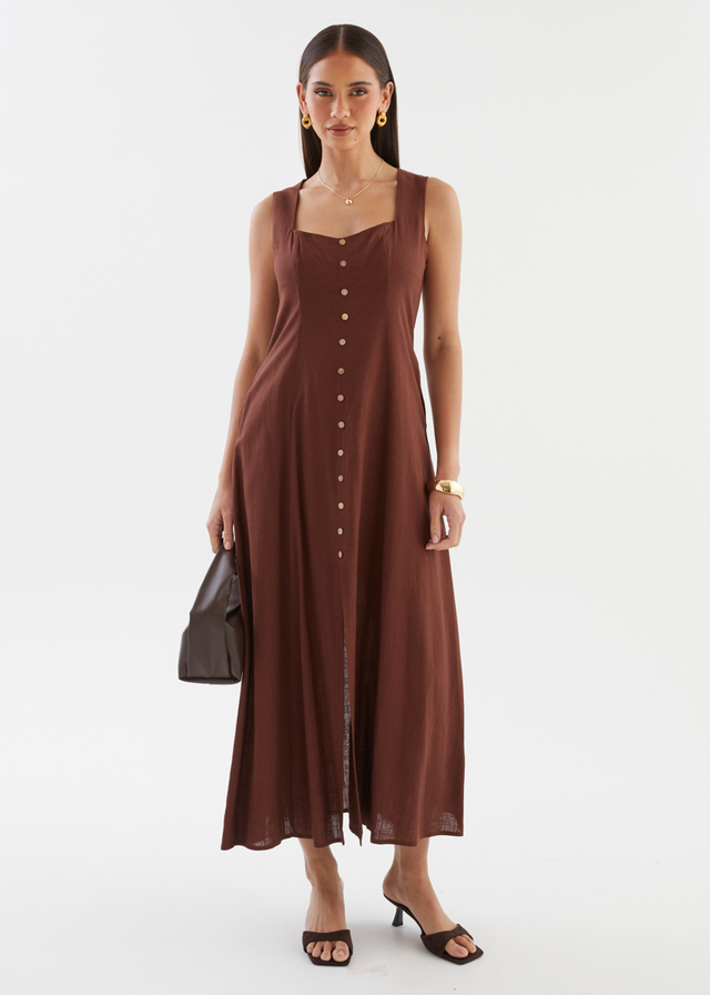 Valeria Maxi Dress - Chocolate