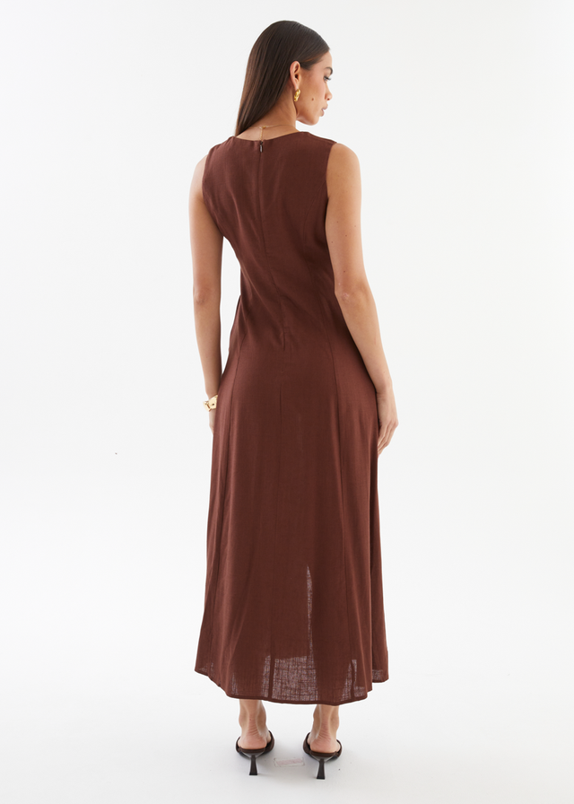 Valeria Maxi Dress - Chocolate