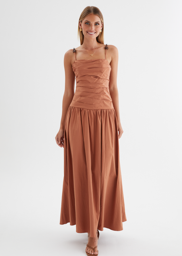 Annetta Maxi Dress - Terracotta