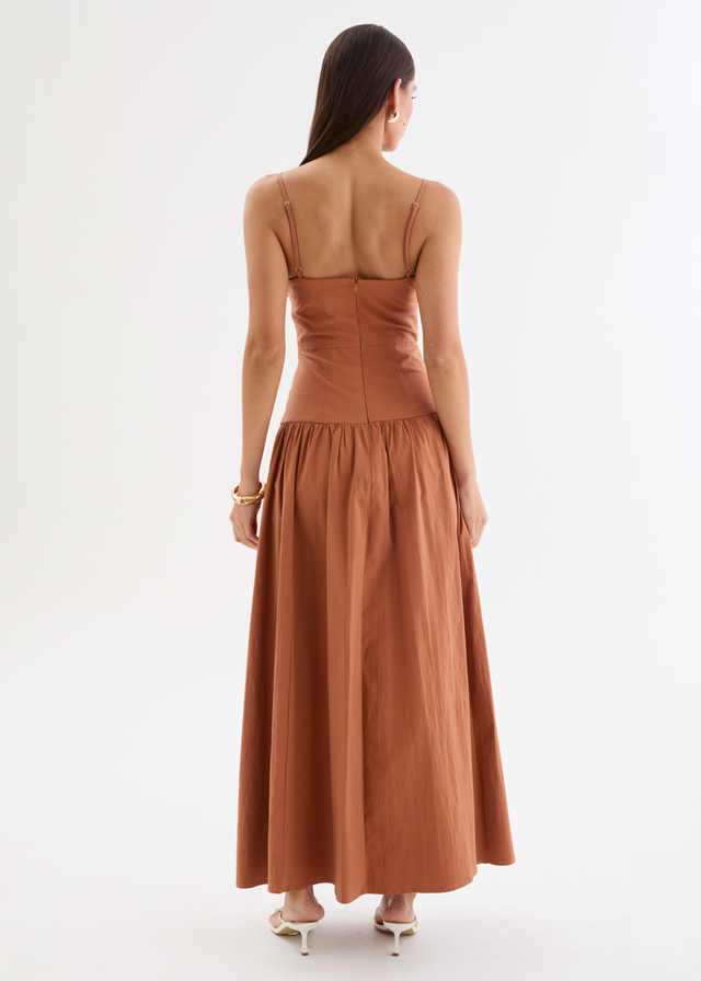 Annetta Maxi Dress - Terracotta
