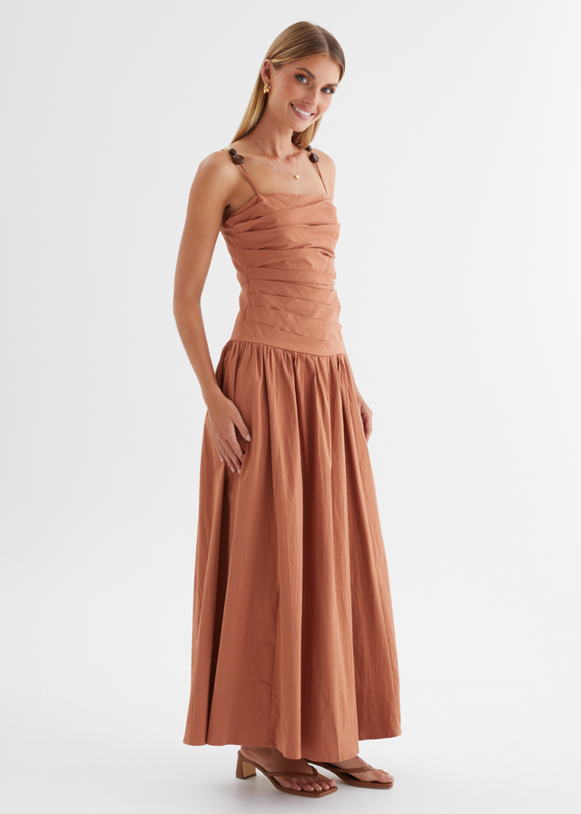 Annetta Maxi Dress - Terracotta