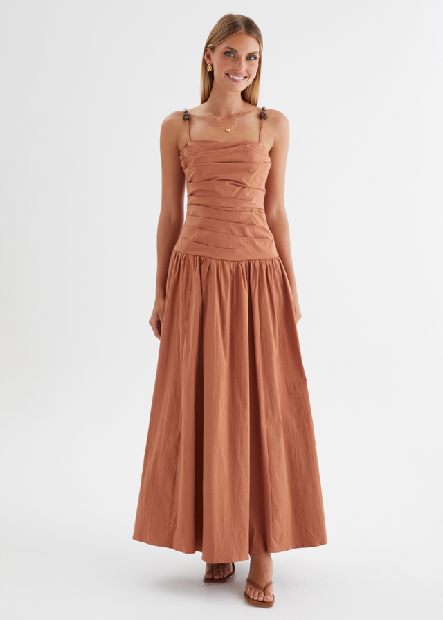 Annetta Maxi Dress - Terracotta