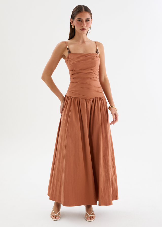 Annetta Maxi Dress - Terracotta