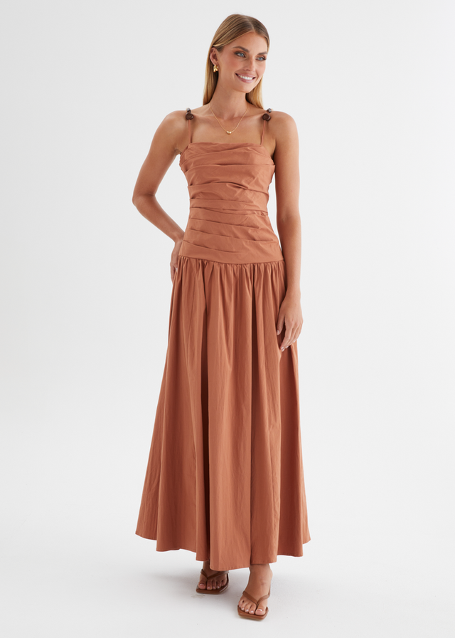 Annetta Maxi Dress - Terracotta