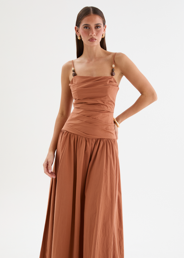 Annetta Maxi Dress - Terracotta