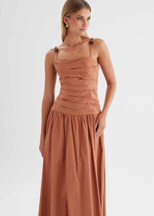 Annetta Maxi Dress - Terracotta