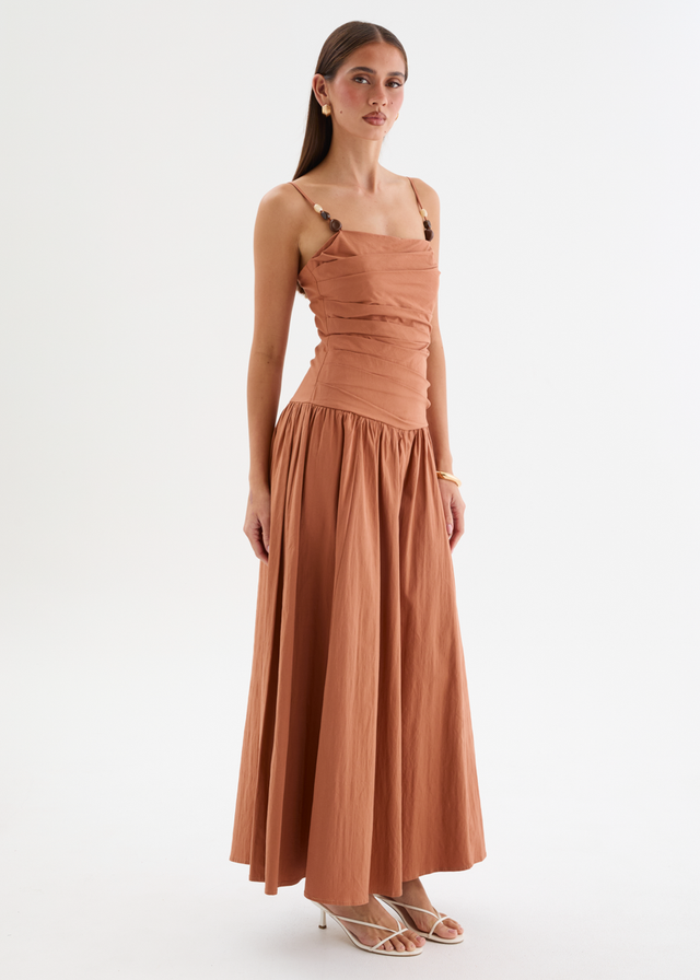 Annetta Maxi Dress - Terracotta