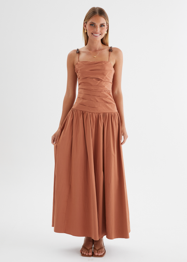Annetta Maxi Dress - Terracotta