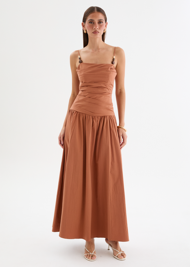 Annetta Maxi Dress - Terracotta