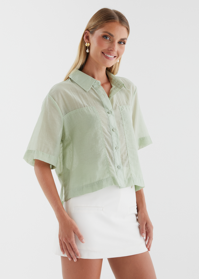 Elisha Shirt - Matcha