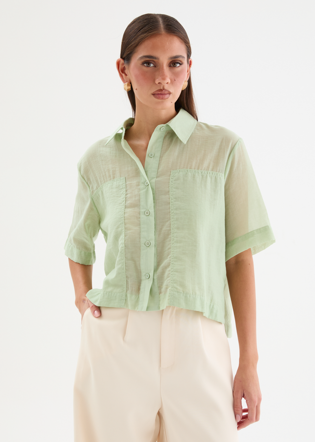 Elisha Shirt - Matcha