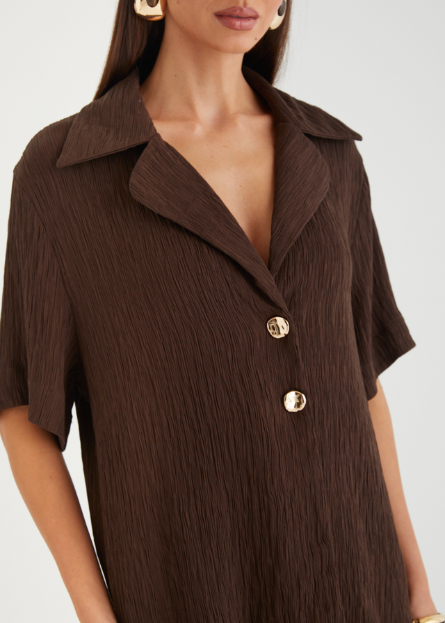 Carmyn Shirt - Chocolate