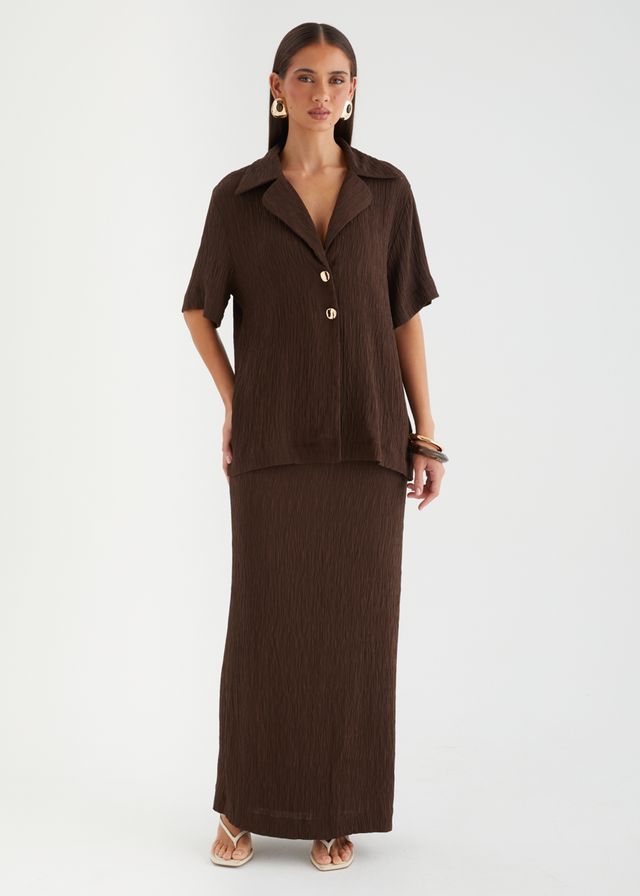 Carmyn Maxi Skirt - Chocolate