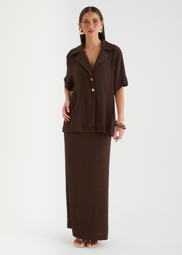 Carmyn Shirt - Chocolate