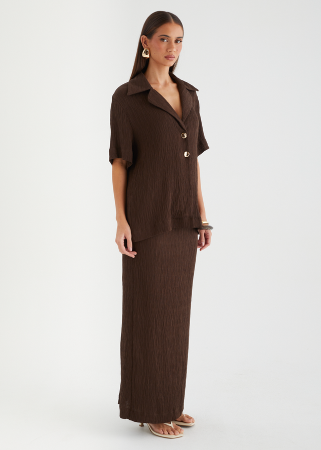 Carmyn Maxi Skirt - Chocolate