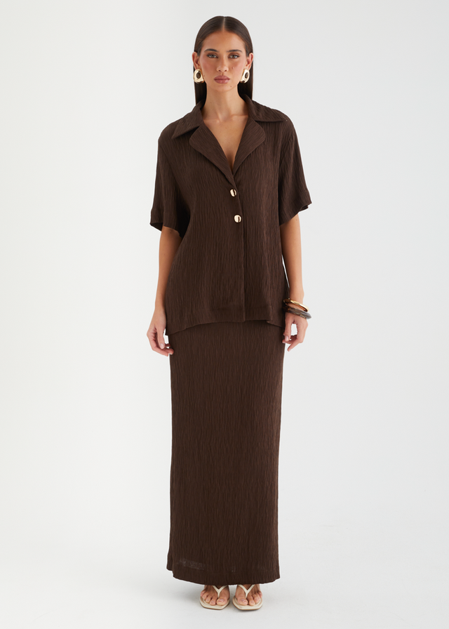 Carmyn Shirt - Chocolate
