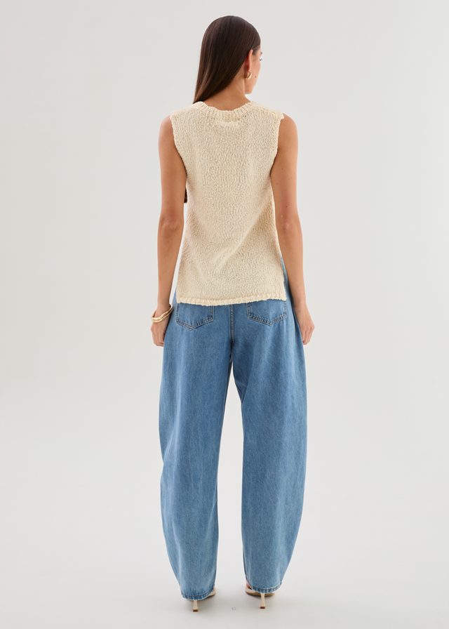 Anderson Barrel Jeans - Mid Wash