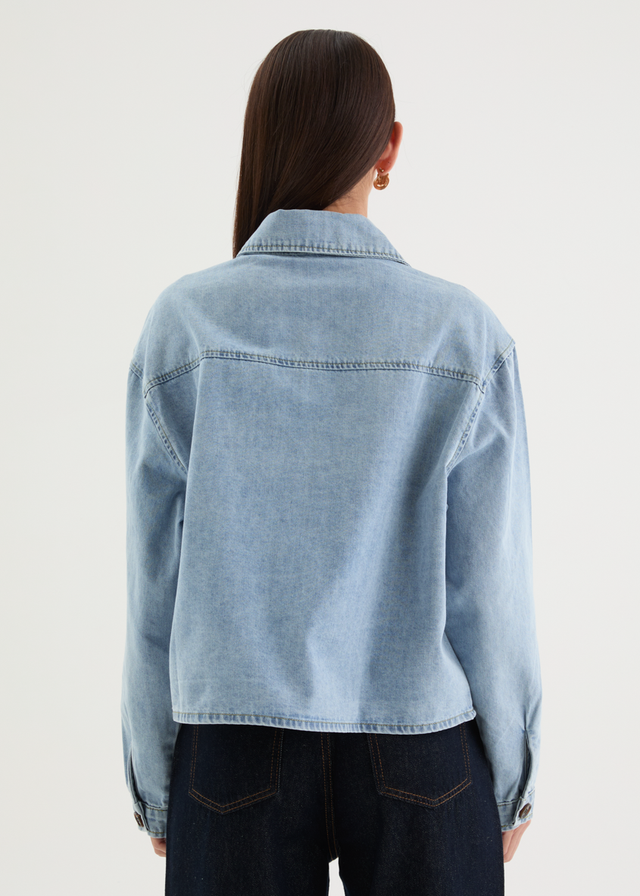 Beckham Denim Jacket - Washed blue