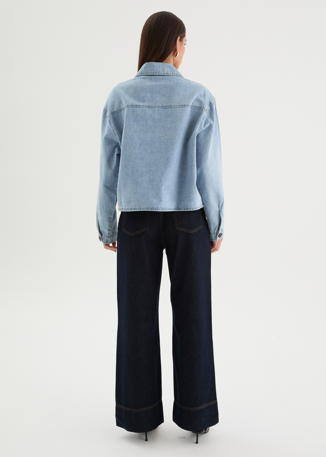 Beckham Denim Jacket - Washed blue