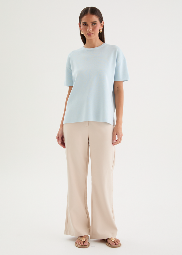 Milanna Knit Top - Blue