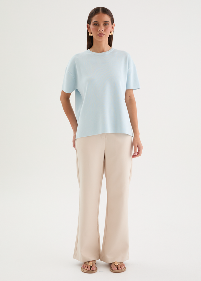Milanna Knit Top - Blue