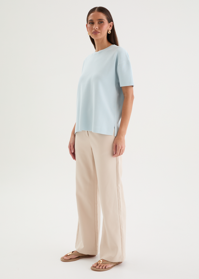 Milanna Knit Top - Blue