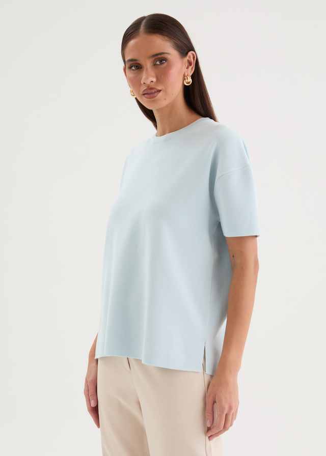 Milanna Knit Top - Blue