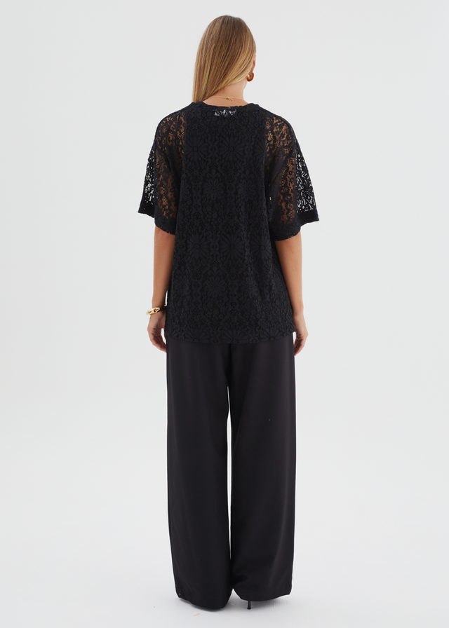 Ameliyah Lace Top - Black