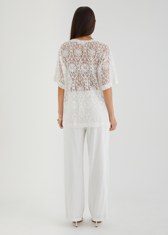 Ameliyah Lace Top - Off White