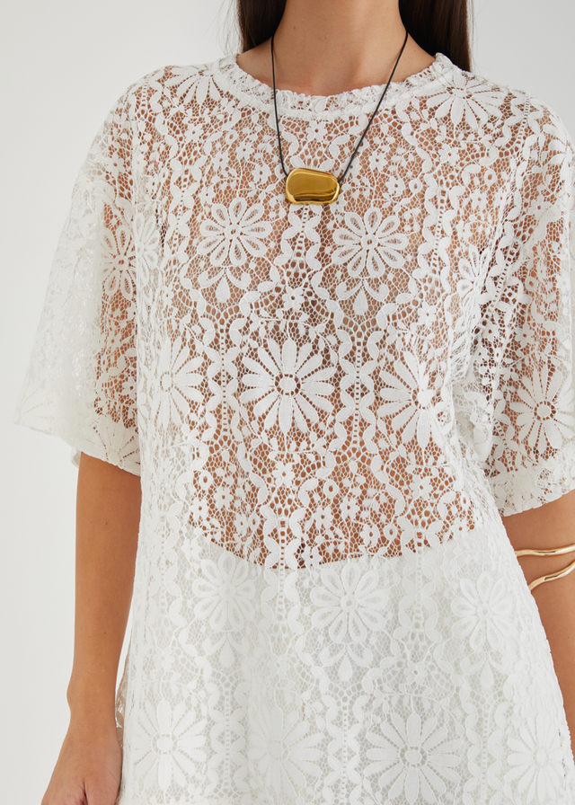 Ameliyah Lace Top - Off White