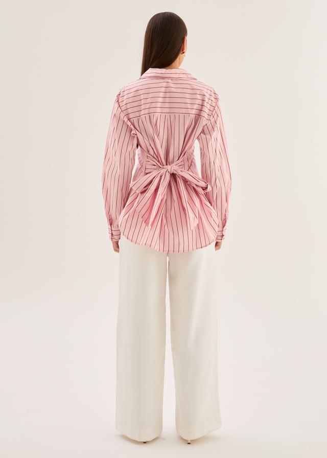 Dionne Shirt - Pink Stripe