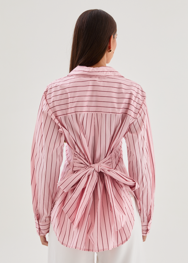 Dionne Shirt - Pink Stripe