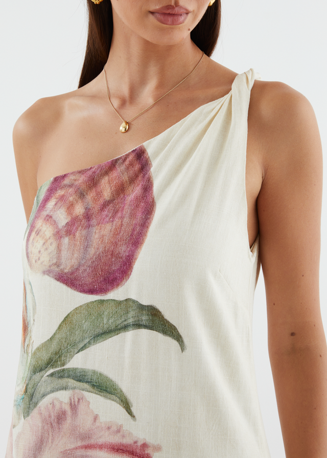 Seika One Shoulder Dress - Sea Siren